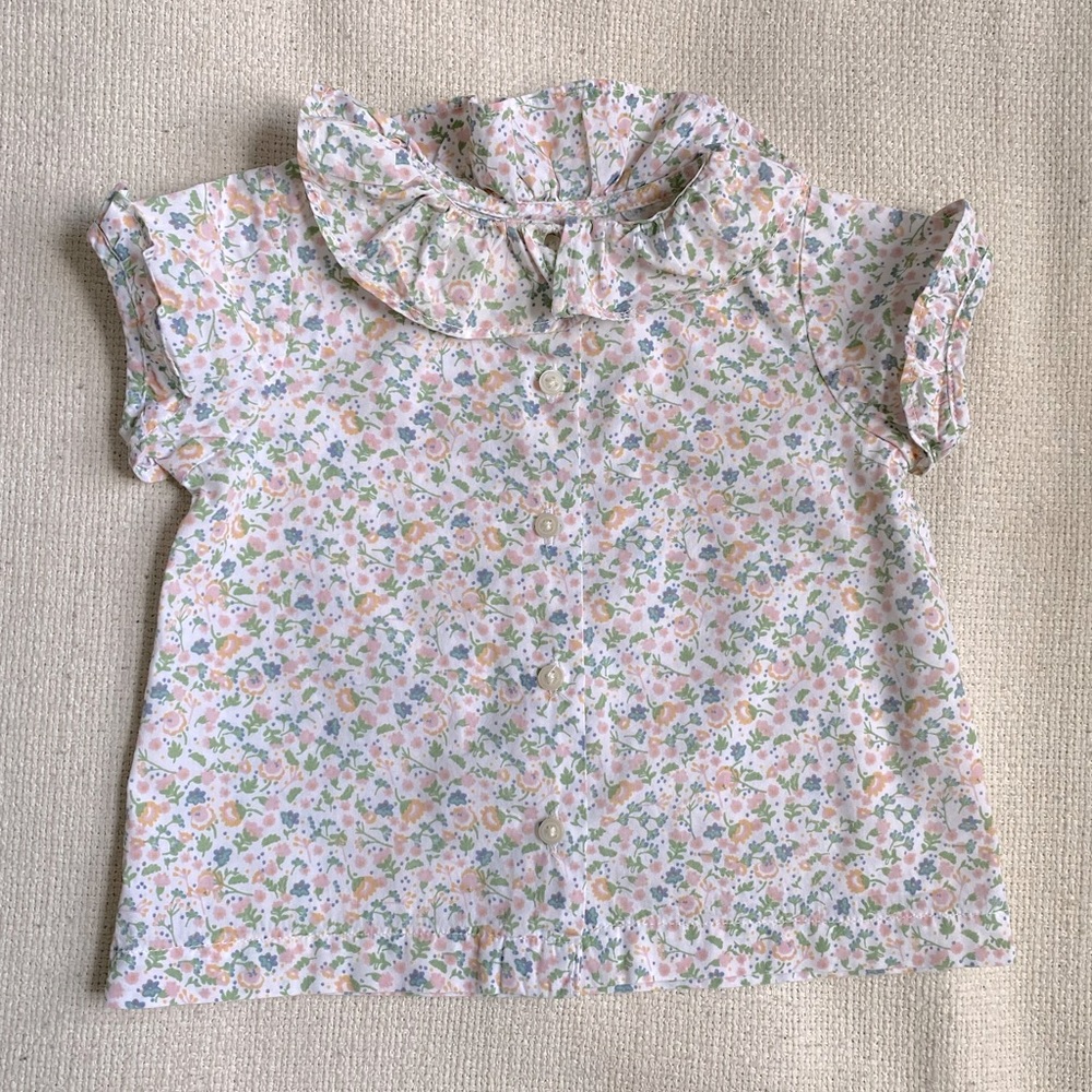 Gocco cotton floral blouse, sz 6-9months